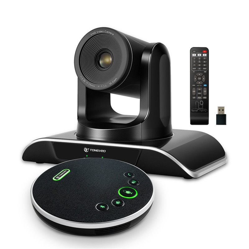 Versatile Conference Webcam For Zoom Meetings 360° Streaming and Voice Tracking